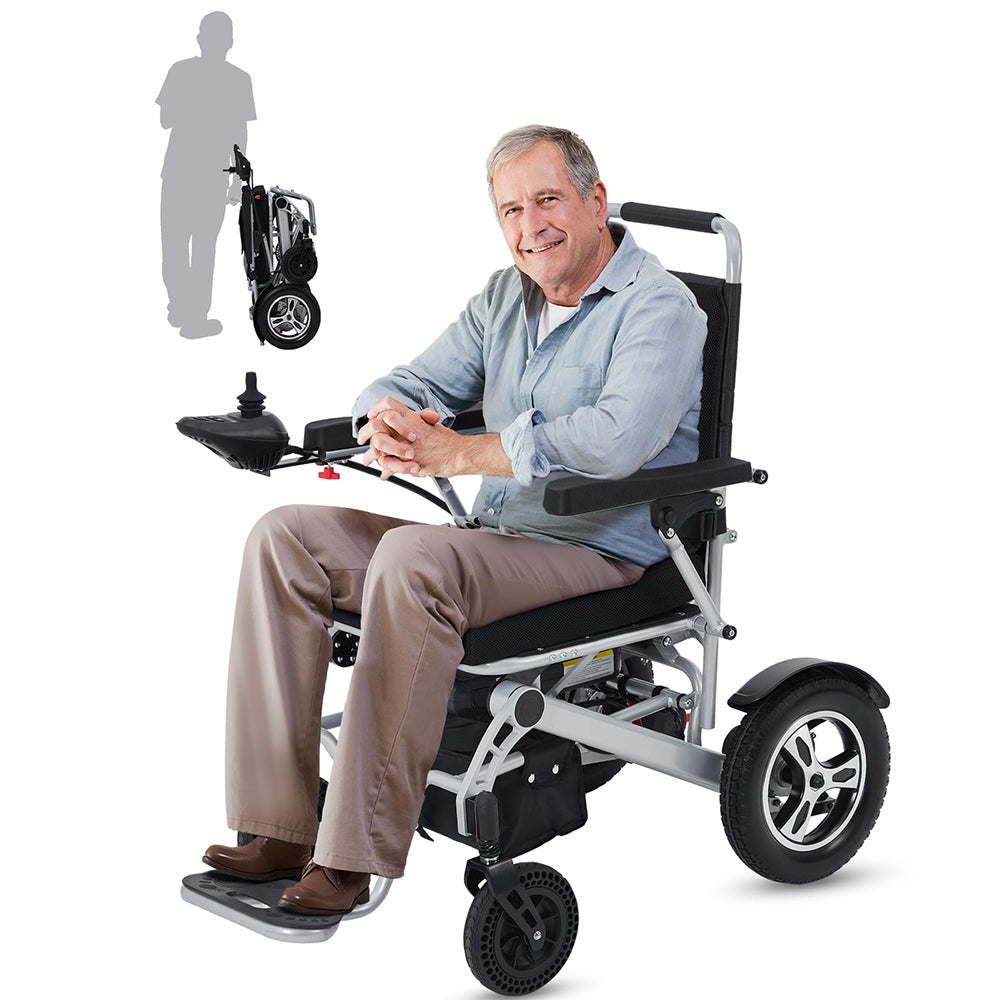 GARVEE 330 lb Capacity Electric Wheelchair for Adults – 30 Mile Battery Range, Foldable Lightweight Design, All-Terrain Mobility Chair